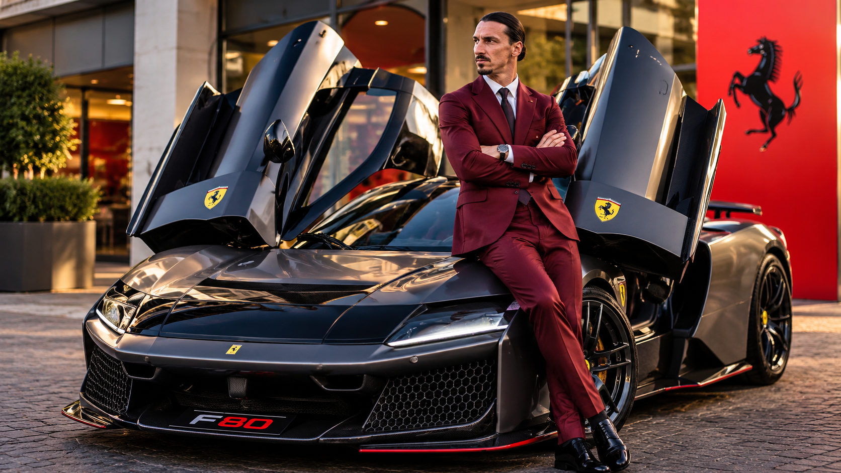 Ibrahimović Celebrates 45th Birthday with €3 Million Ferrari F80